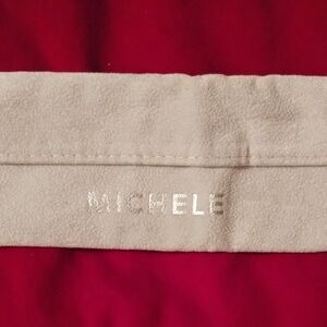 Michele Jewelry/Watch Suede Gray Dust Bag  With Watch Carw